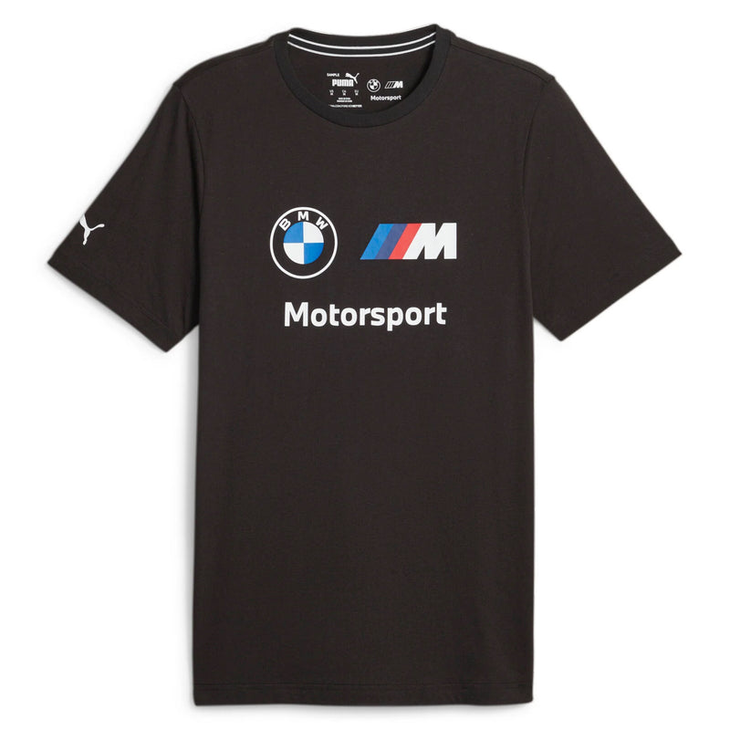 BMW M Motorsport Men's MMS ESS Logo T-Shirt Black by Puma - new