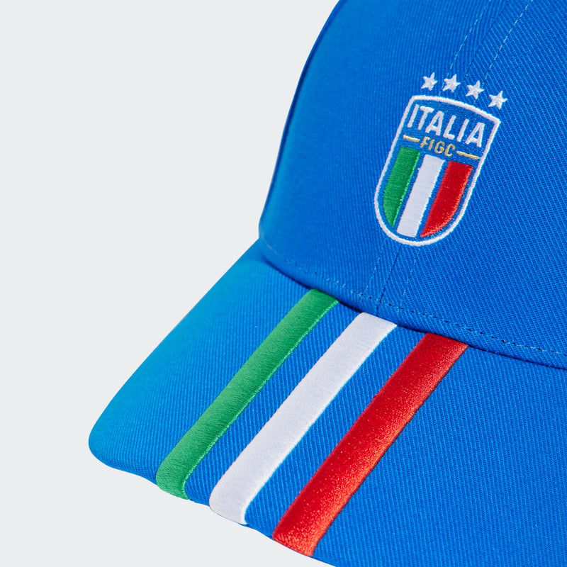 Italy National FIGC 2024/25 Cap HAT Football Off Blue/White (Soccer) by Adidas - new