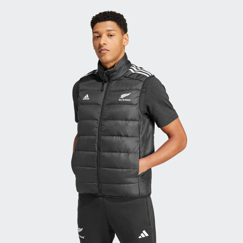 All Blacks 2024/25 Adult Down Vest Rugby Union by adidas - new