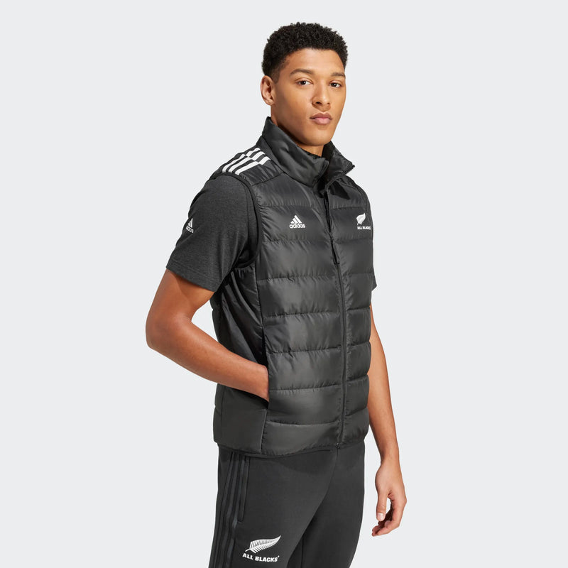 All Blacks 2024/25 Adult Down Vest Rugby Union by adidas - new