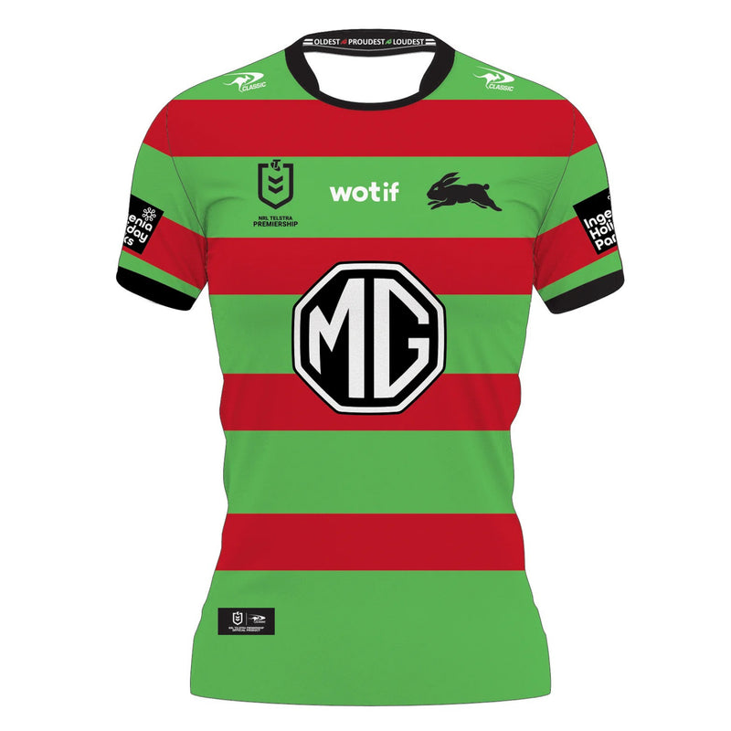 South Sydney Rabbitohs 2024 Womens Home Jersey NRL Rugby League by Classic - new