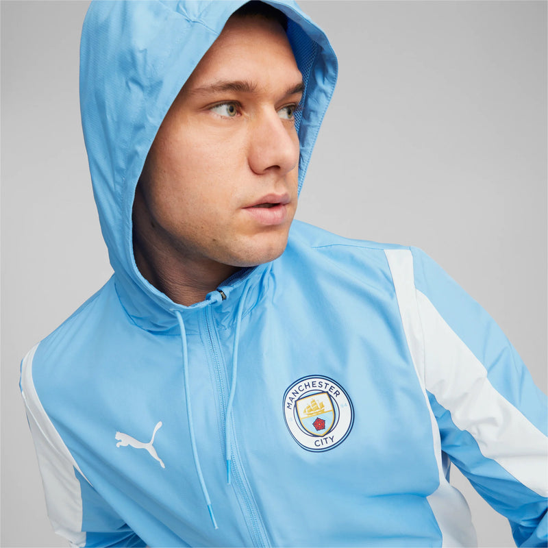 Manchester City FC 2023/24 Men's Pre-Match Woven Anthem Jacket Football by Puma - new