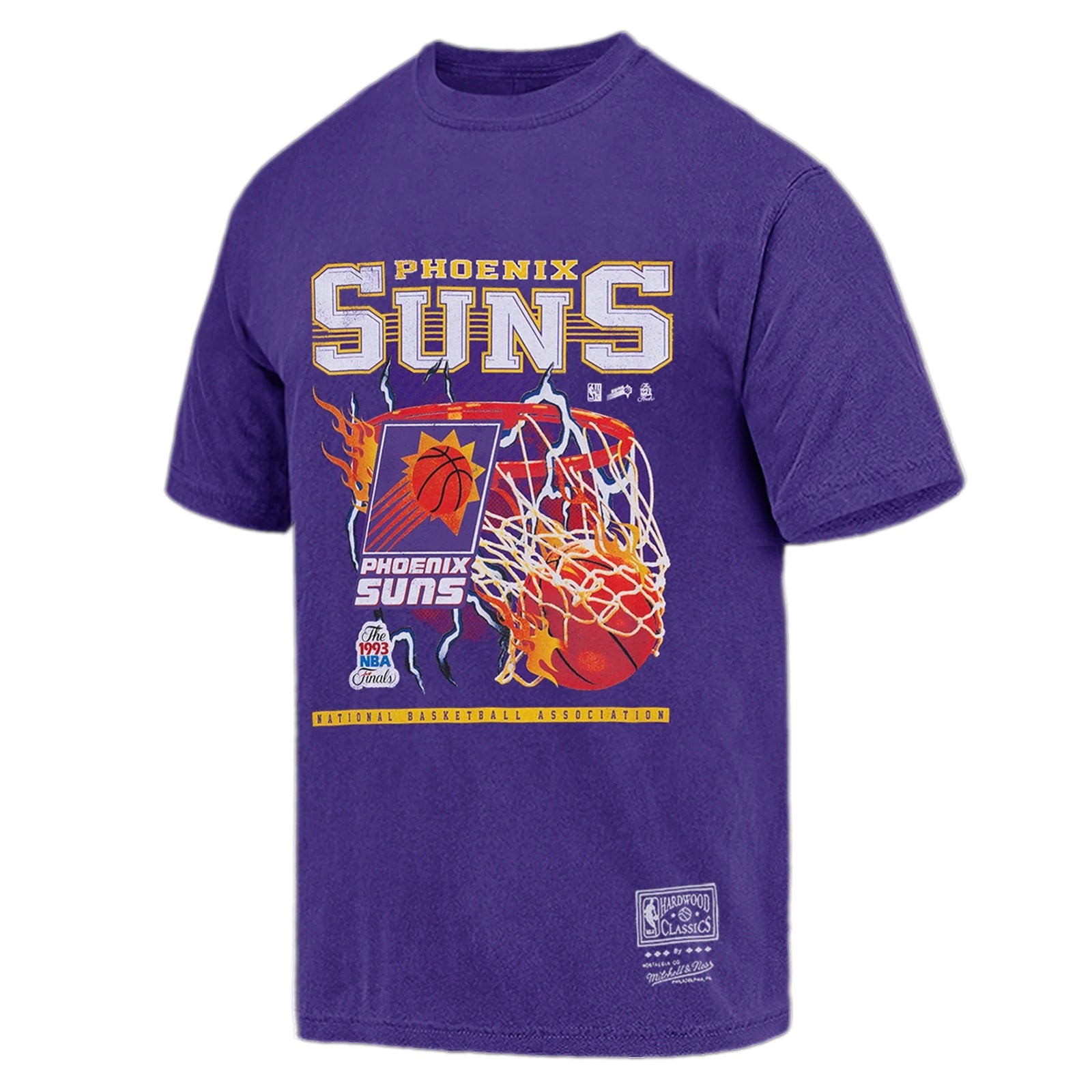 1993 NBA finals Tシャツ Nba Finals Vintage Suns T Shirt Phoenix Suns Lightning Hoop