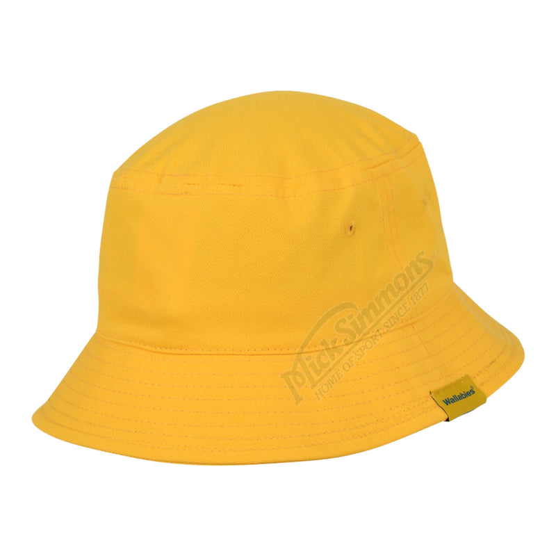 Wallabies Official Gold Twill Bucket Hat Rugby Union by RT Headwear - new