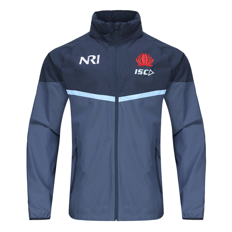 NSW Waratahs 2024 Wet Weather Jacket Rugby Union by ISC - new