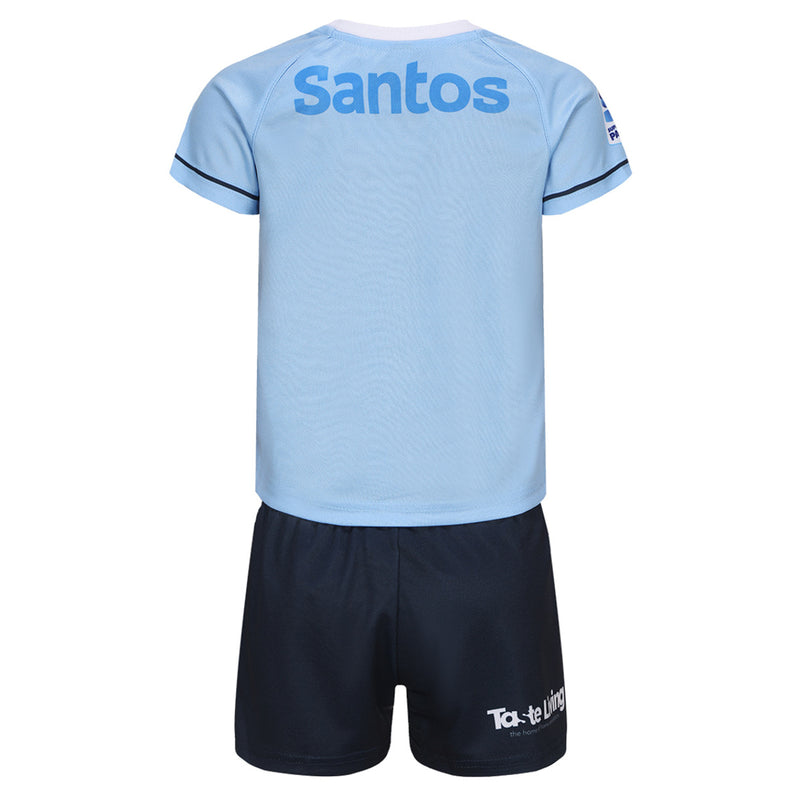 NSW Waratahs 2024 Infant Home Jersey & Short Set Rugby Union by ISC - new