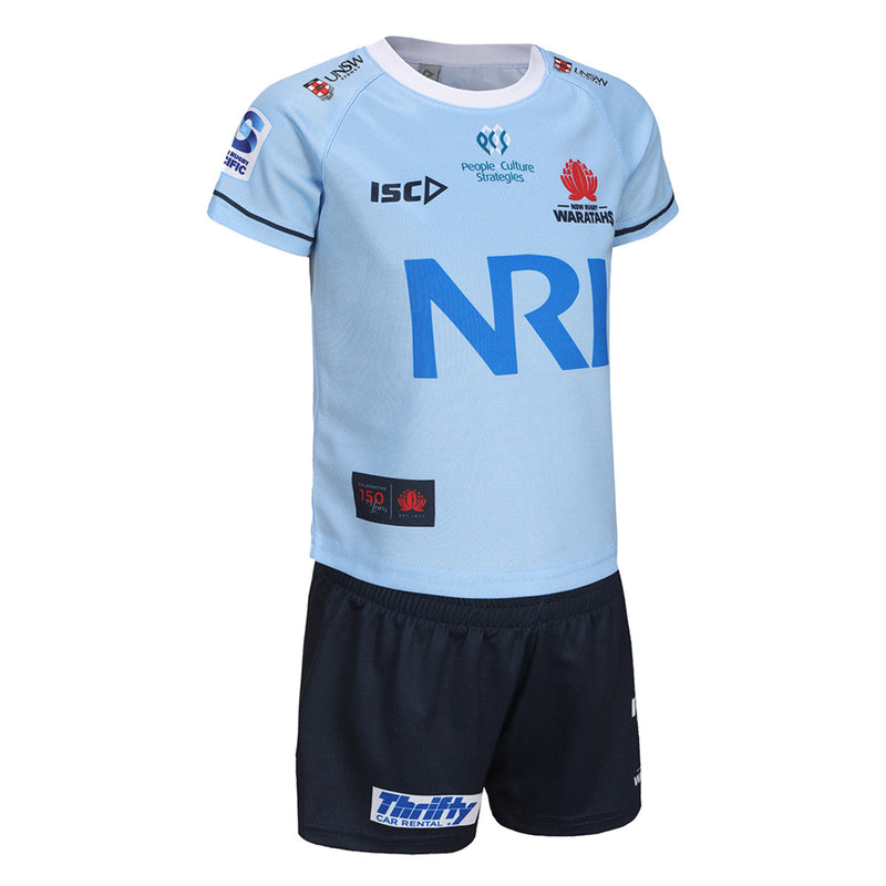 NSW Waratahs 2024 Infant Home Jersey & Short Set Rugby Union by ISC - new