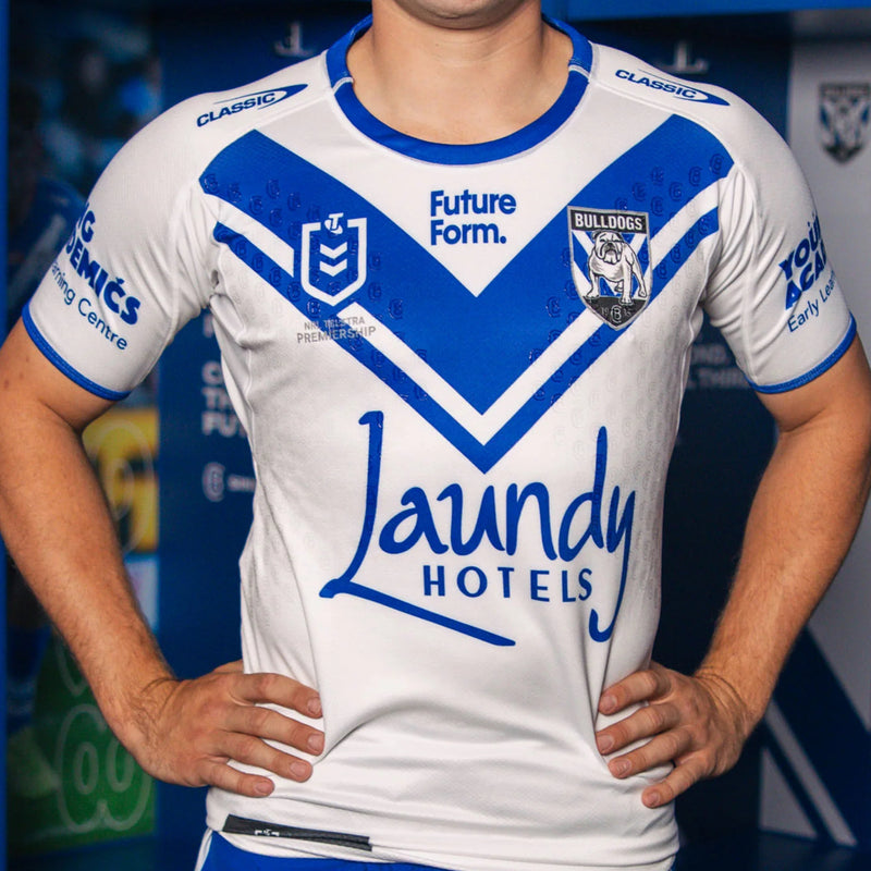 Canterbury Bulldogs 2024 Men's Home Jersey NRL Rugby League By Classic - new