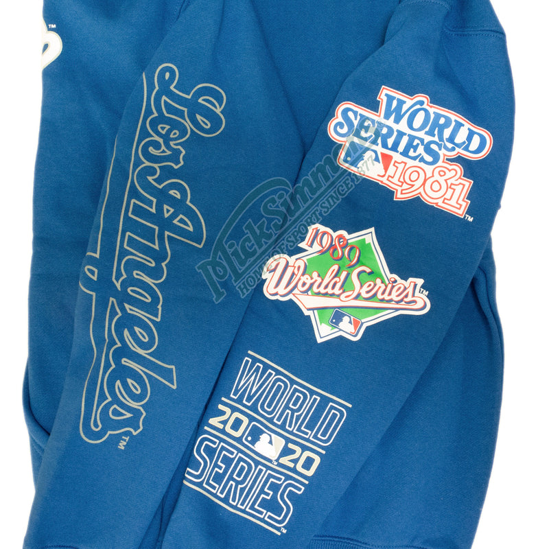 Los Angeles Dodgers Vintage OTH Hoodie MLB Faded Royal By Majestic - new