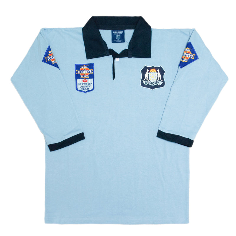 NSW Blues 1992 Men's State of Origin NRL Vintage Retro Heritage Rugby League Jersey Guernsey - new