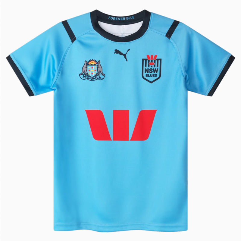 NSW Blues 2024 Kid's Home Jersey State of Origin Rugby NRL Rugby League by Puma - new