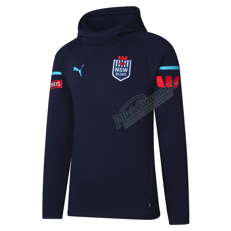 NSW Blues 2024 Mens Team Hoody State of Origin NRL Rugby League by Puma - new