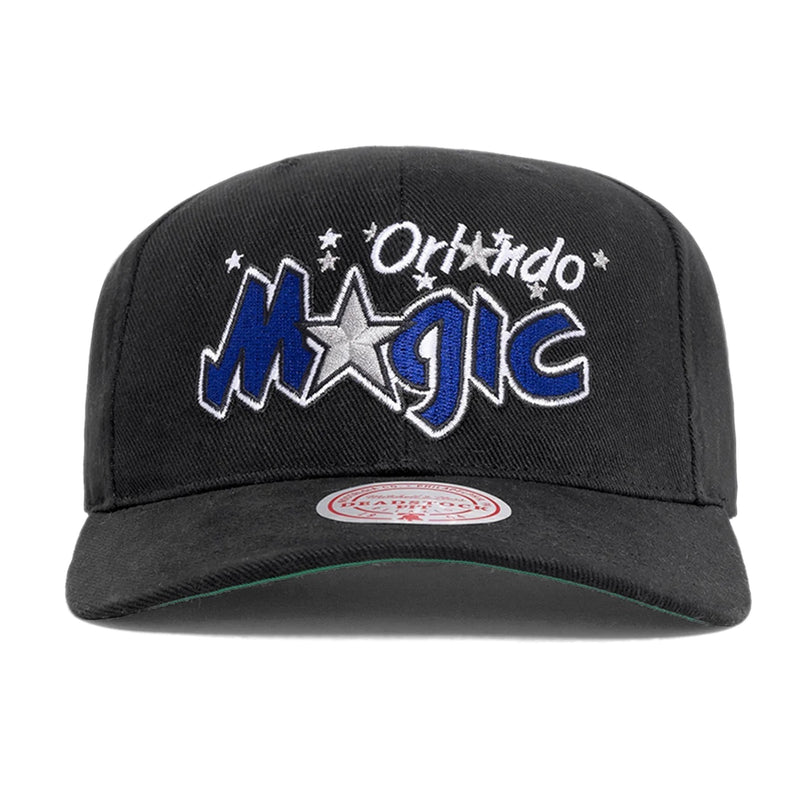 Orlando Magic Wordmark Deadstock Cap Snapback NBA Black by Mitchell & Ness - new