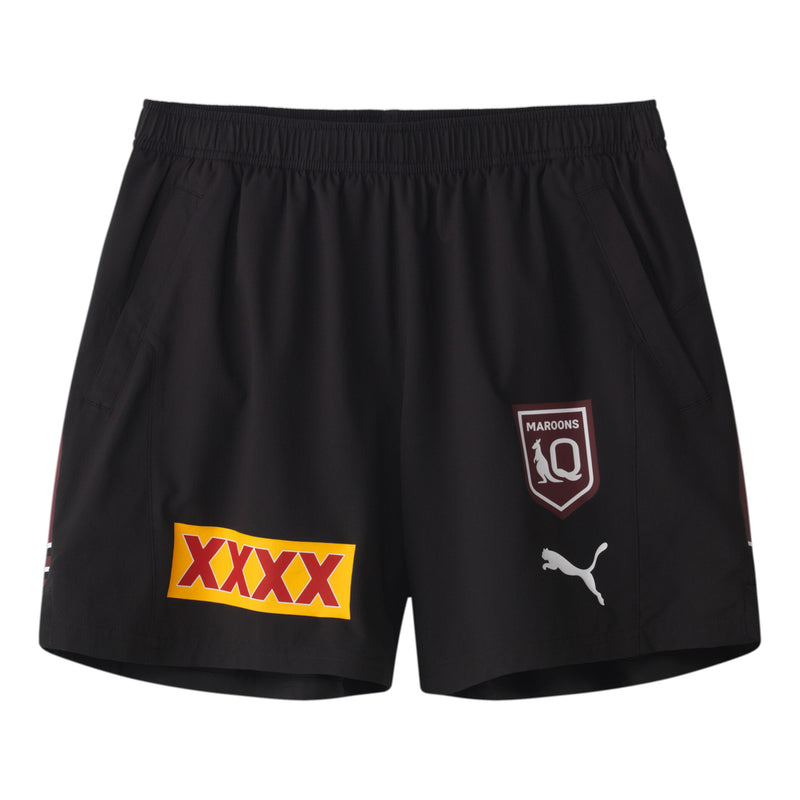 Queensland Maroons 2024 Men's Training Shorts State of Origin by Puma - Black - new