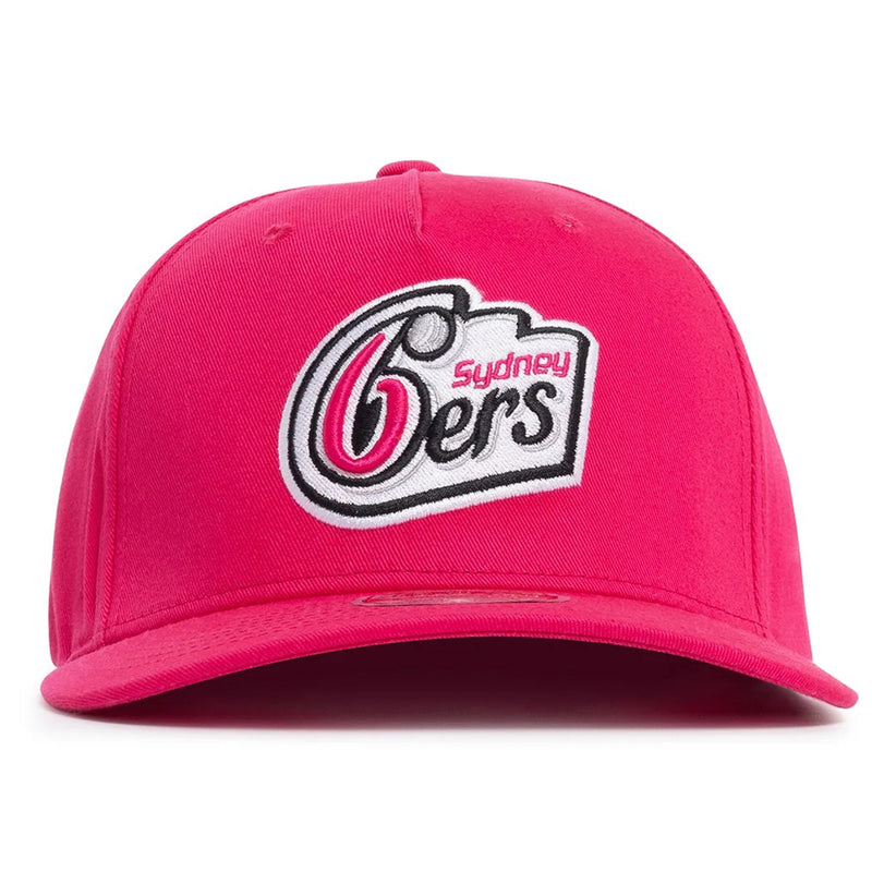 Sydney 6ers Official Adult Replica Snapback Cap Cricket Big Bash League BBL By Mitchell & Ness - new