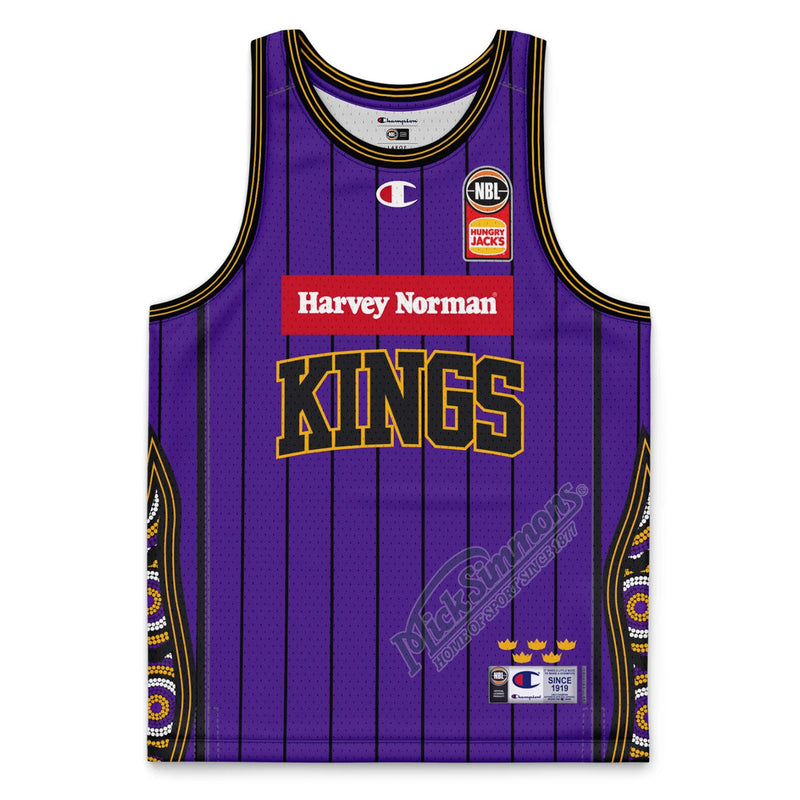 Sydney Kings 2023/23 Authentic Crew Neck Mens Home Jersey NBL Basketball by Champion - new