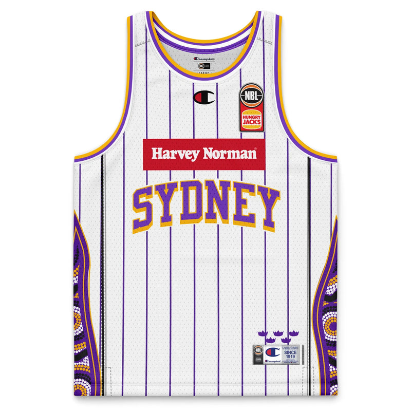 Sydney Kings 2023/24 Authentic Kids Crew Neck Away Jersey NBL Basketball by Champion - new