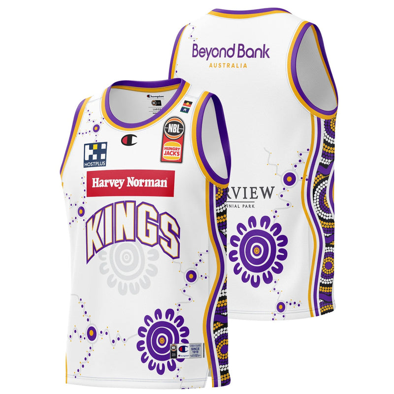 Sydney Kings 2023/24 Indigenous Round  Neck Mens Jersey NBL Basketball by Champion - new