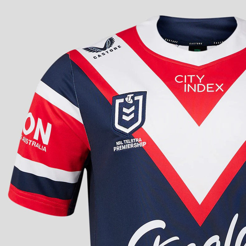Sydney Roosters 2024 Men's Home Jersey NRL Rugby League by Castore - new