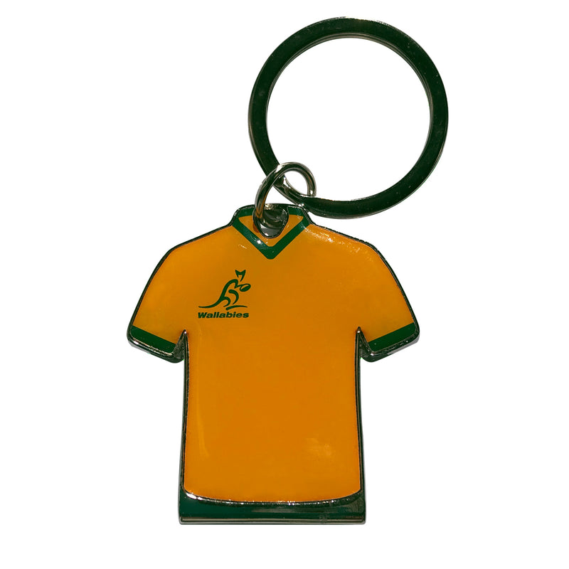 Wallabies Official Metal Jersey Bottle-Opener Keyring Rugby Union - new