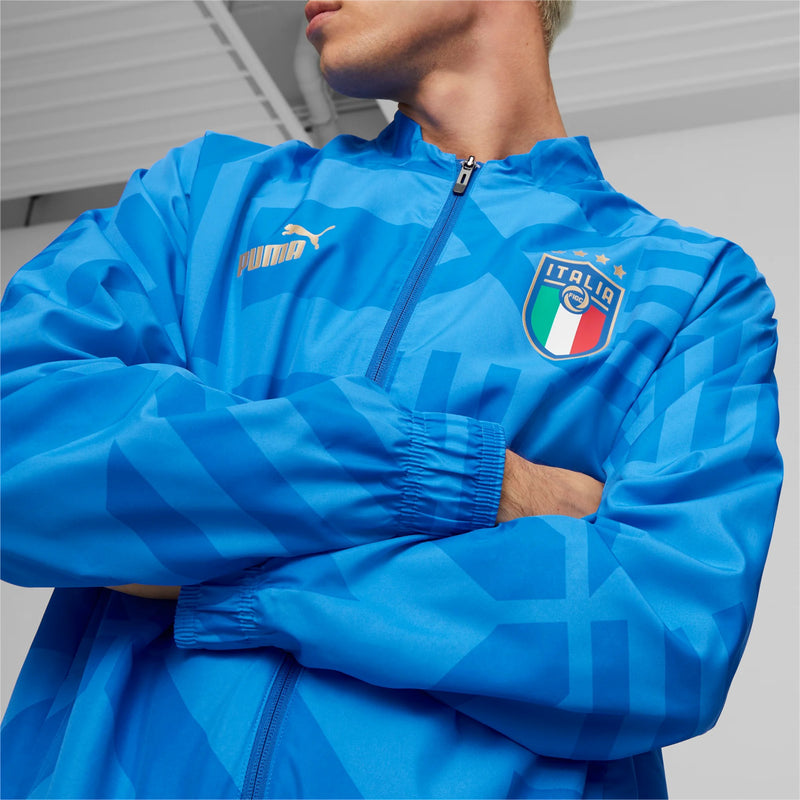 Italy National FIGC 2022/23 Home Prematch Jacket Football (Soccer) by Puma - new