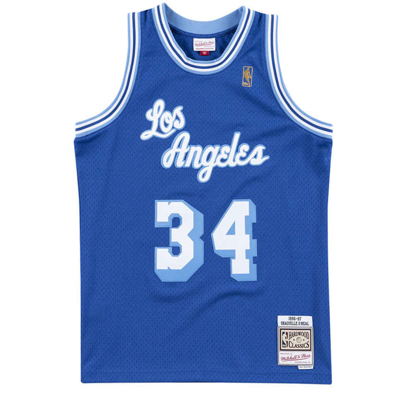 Los Angeles Lakers Shaquille O'Neal 1996-97 Hardwood Classics Swingman Alternate Jersey by Mitchell & Ness - new