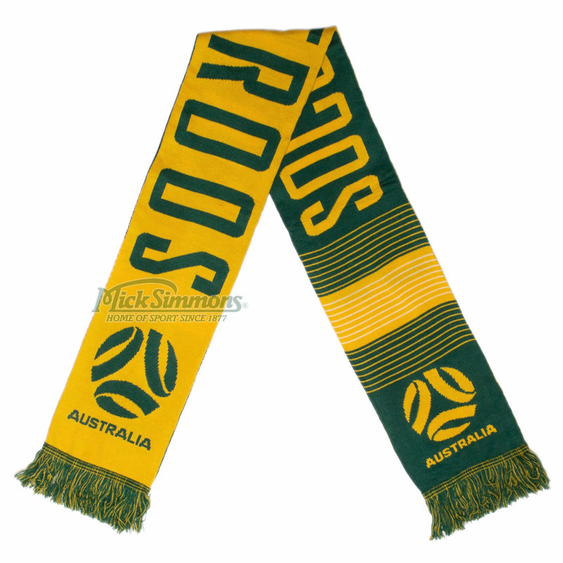 Australia Socceroos Linebreak Jacquard Scarf Football Soccer FFA Logo - new