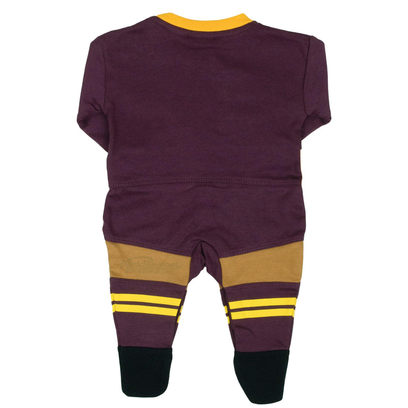 Brisbane Broncos Original Footysuit Romper Kids Baby Infants Suit - Mick Simmons Sport