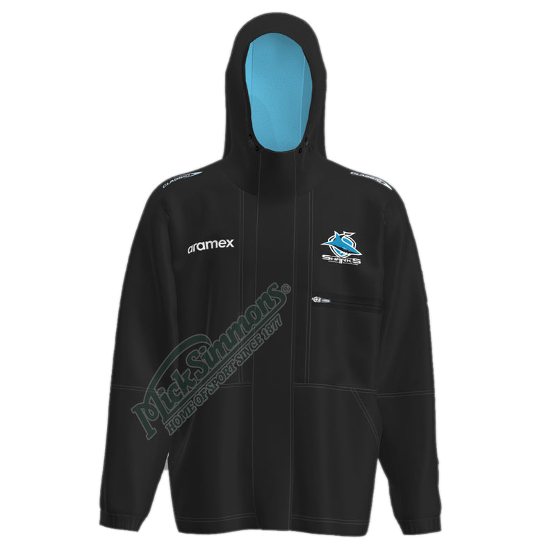 Cronulla Sharks 2023 Men's Wet Weather Jacket NRL Rugby League by Classic - new