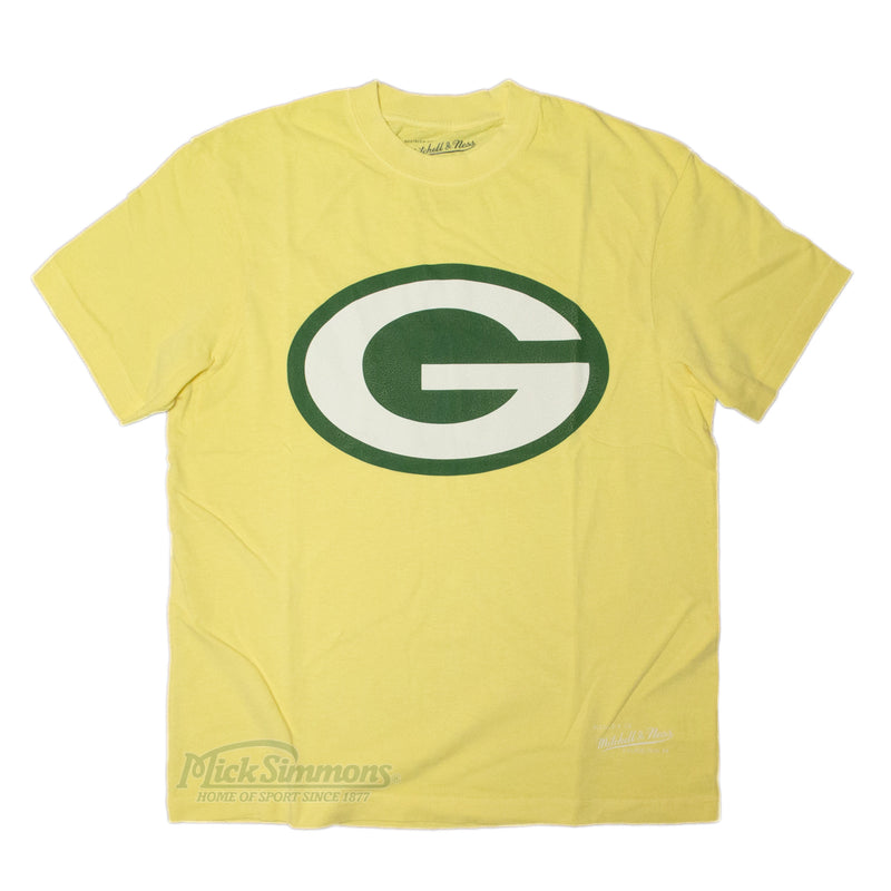 Green Bay Packers NFL Vintage Classic Big Logo T-shirt TEE Football League by Mitchell & Ness - new