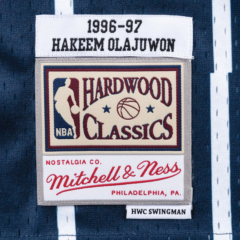 Houston Rockets Hakeem Olajuwon 1996-97 Hardwood Classics Swingman Road Jersey by Mitchell & Ness - new