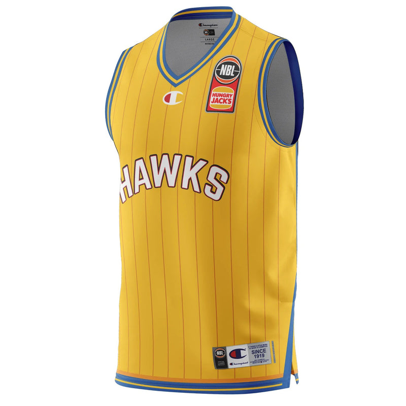 Illawarra Hawks 2022/23 Authentic V Neck Mens Heritage Jersey NBL Basketball by Champion - new