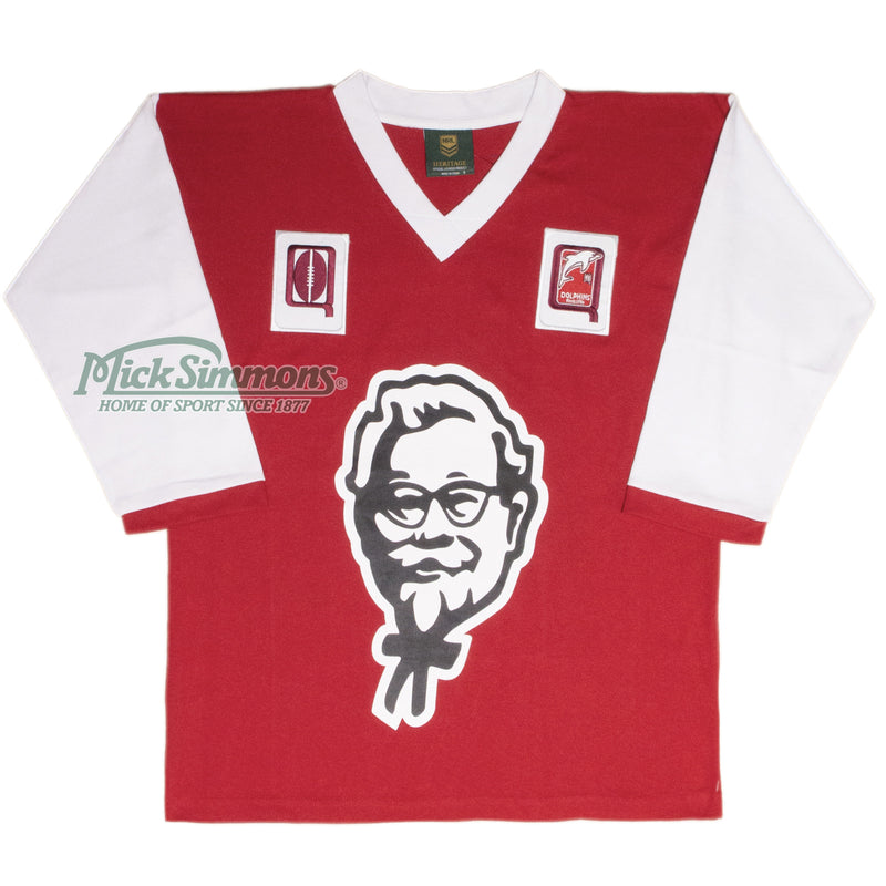 DOLPHINS 80's KFC NRL Vintage Retro Heritage Rugby League Jersey Guernsey - new