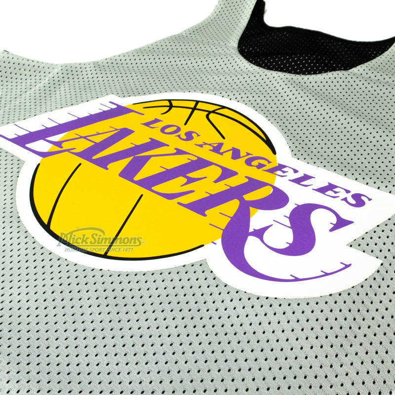 Los Angeles Lakers NBA Black Big Logo Reversible Tank Top Jersey by Mitchell & Ness - new