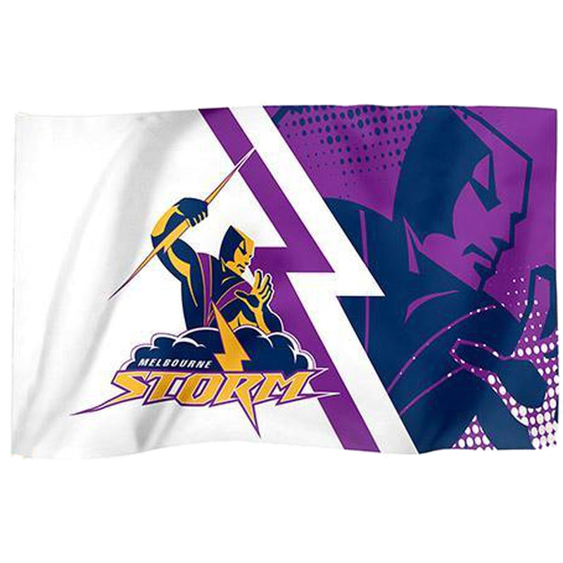 Melbourne Storm NRL Game Day Flag 85cm x 60cm(Without Pole Stick ) - new