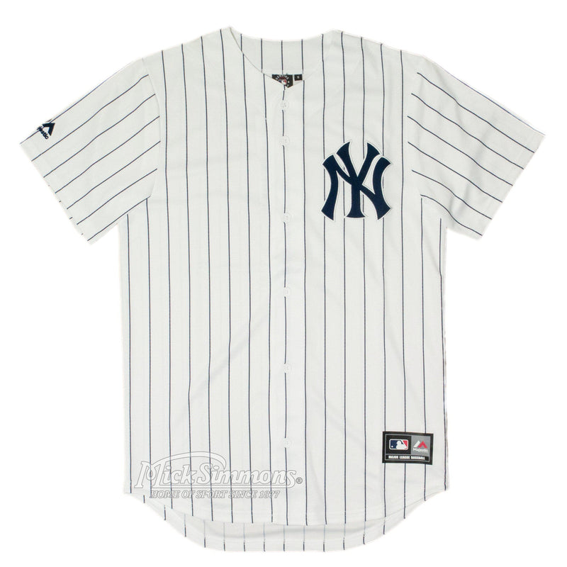 New York Yankees Chest Logo Replica MLB Baseball Jersey by Majestic - new