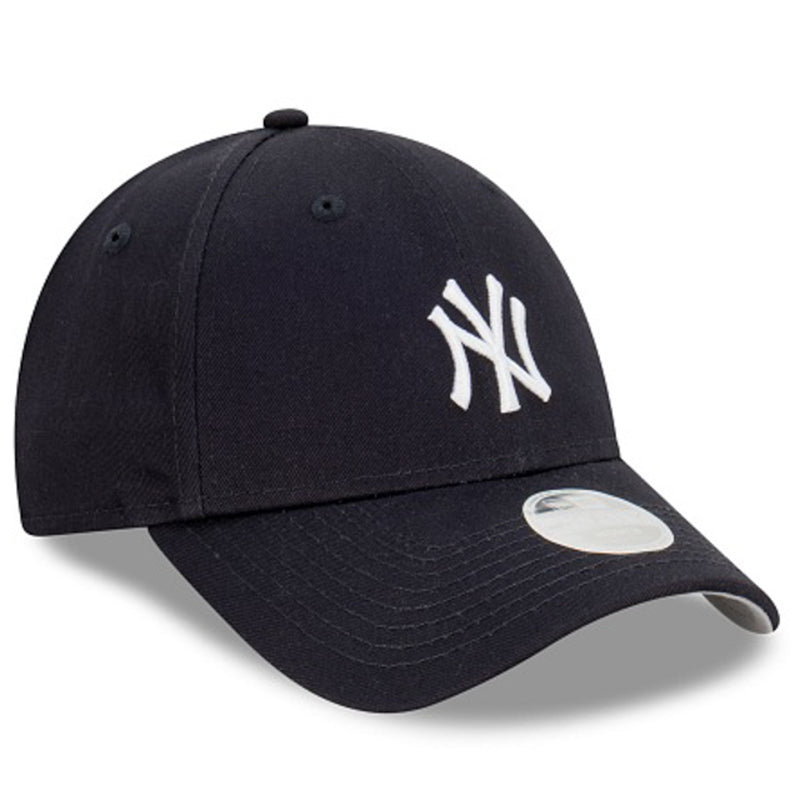 New York Yankees Navy Womens Fit Cap 9FORTY Cloth Strap Adjustable by New Era - new