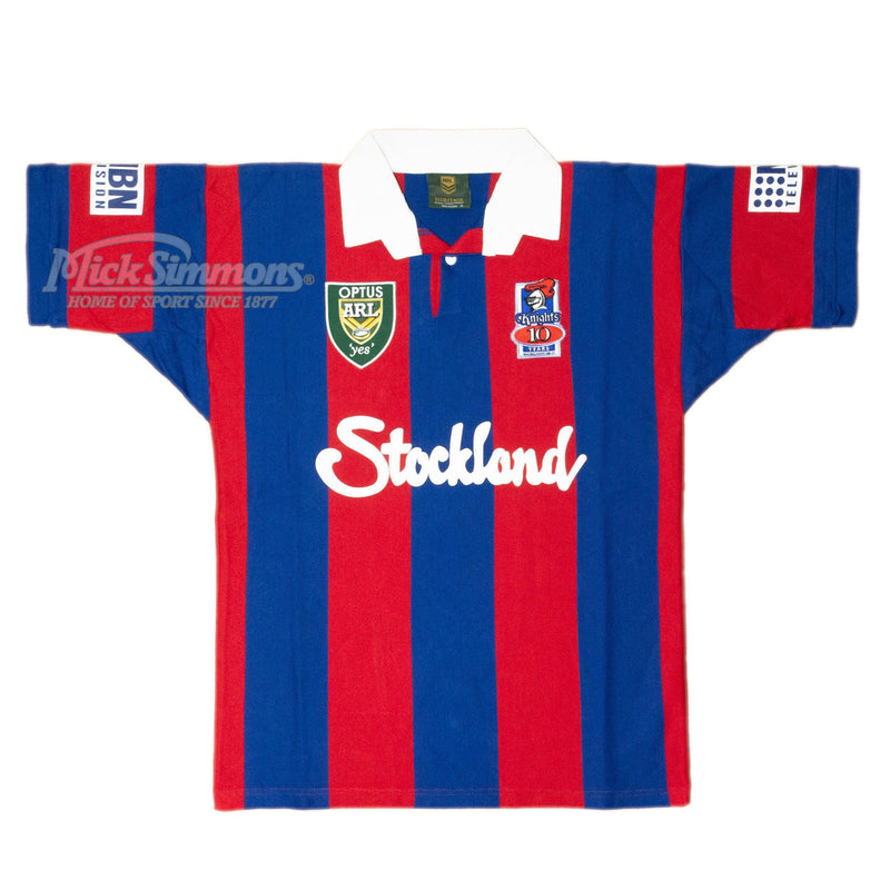 Newcastle Knights 1997 NRL Vintage Retro Heritage Rugby League Jersey Guernsey - Mick Simmons Sport