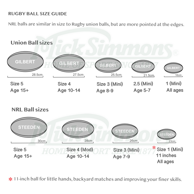 Gilbert Mini Pathways Junior Rugby Union Ball size 3 - Mick Simmons Sport