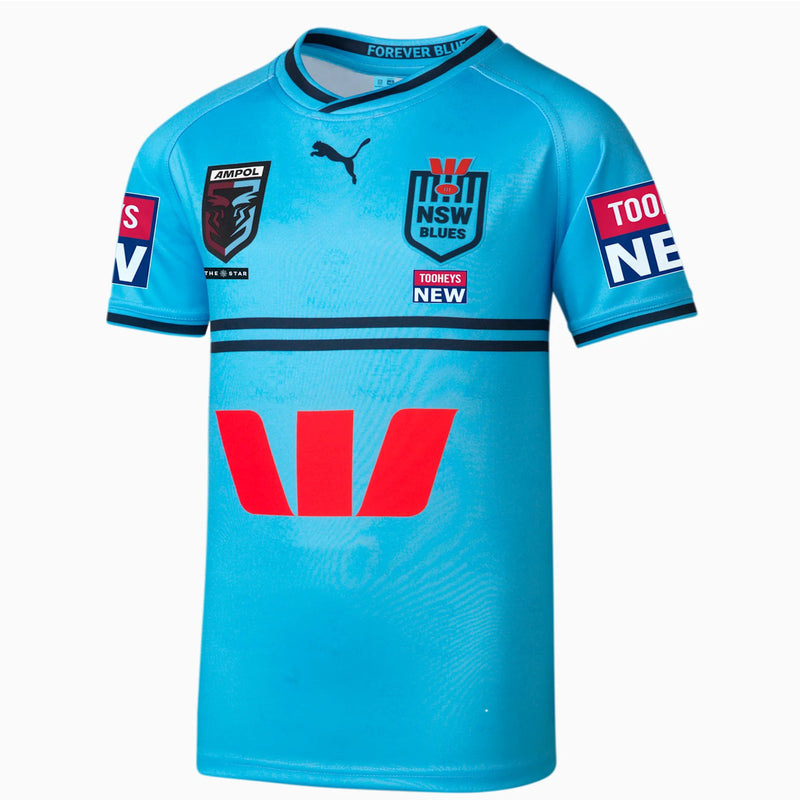 NSW Blues 2023 Men's State of Origin Rugby League Jersey NRL Rugby League by Puma - new