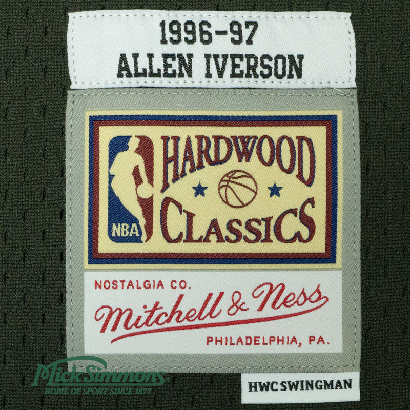 Philadelphia 76ers Allen Iverson 3 1996-97 TYE DYE Logo Swingman Jersey by Mitchell & Ness - Black - new