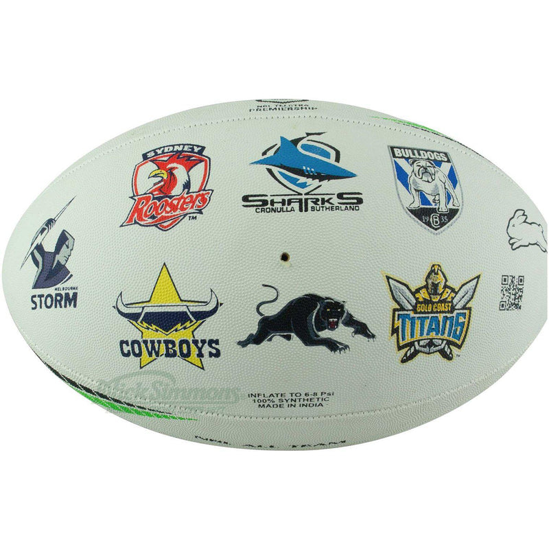 Steeden NRL All Team Logo Rugby League Supporter Ball Size 5 (Full Size) - new
