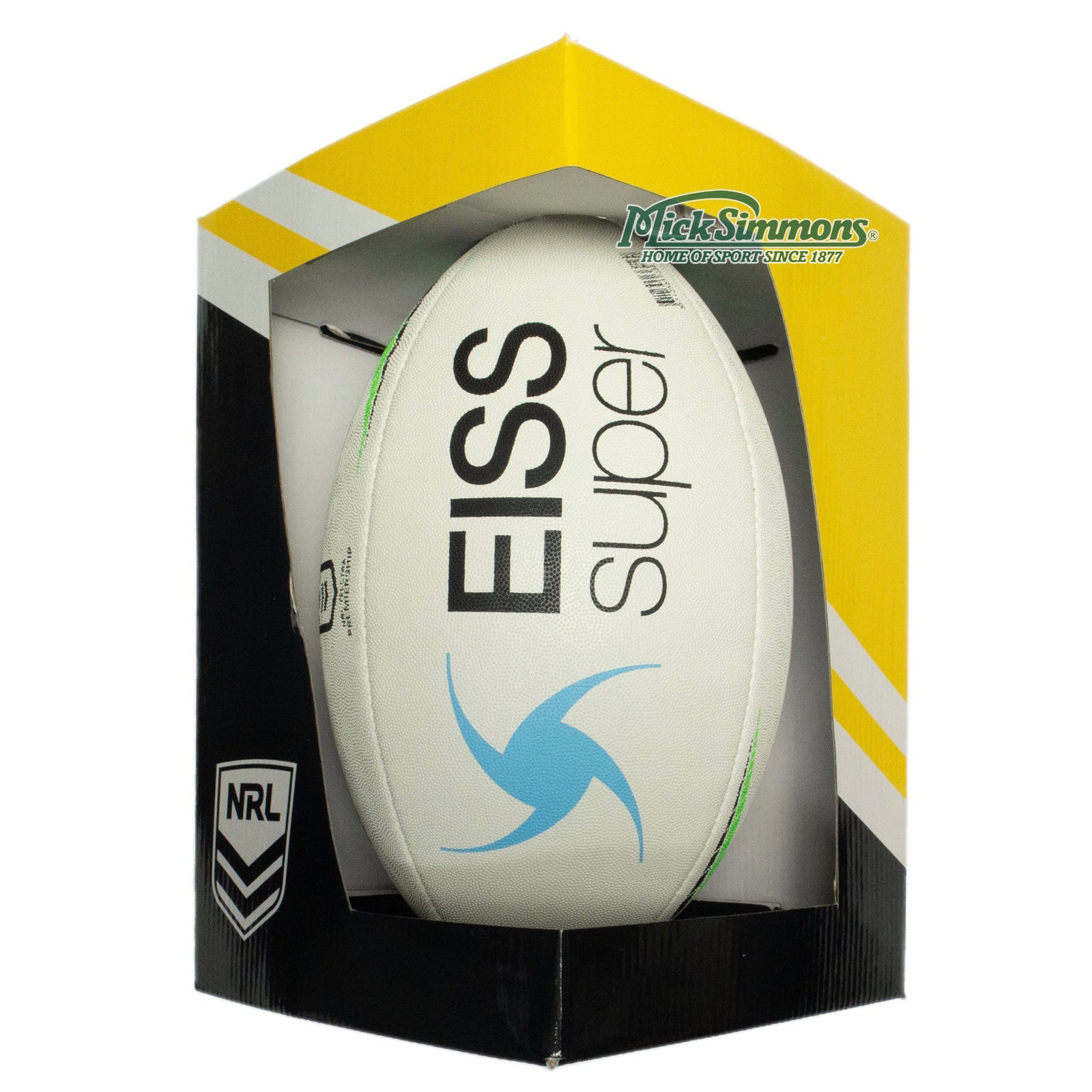 Steeden 2022 NRL Rugby League Premiership Boxed Match Ball Size 5 (Full Size) Mick Simmons Sport
