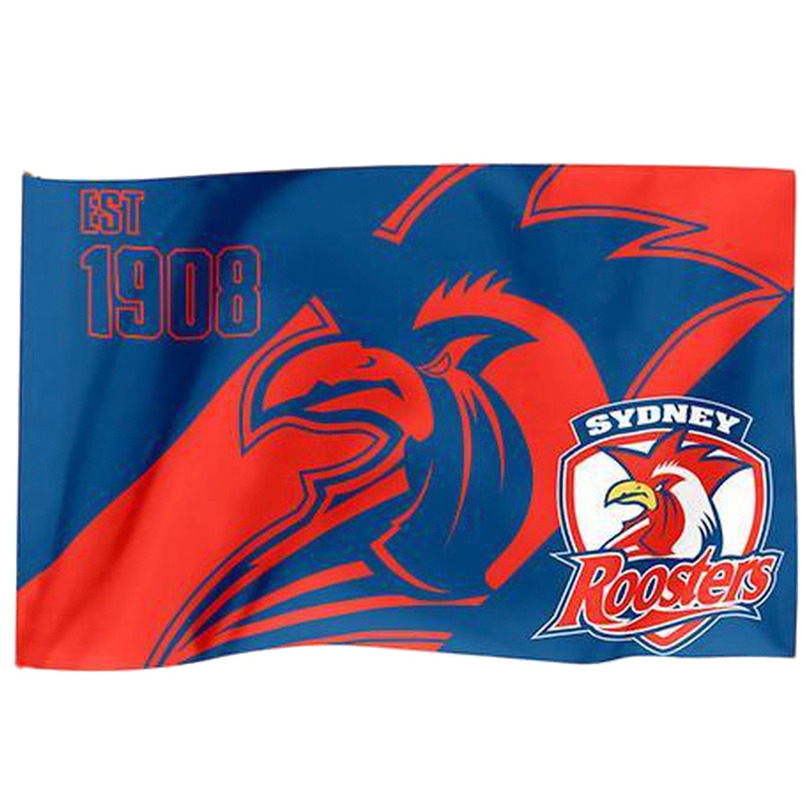 Sydney City Roosters NRL Game Day Flag 85cm x 60cm(Without Pole Stick ) Mick Simmons Sport