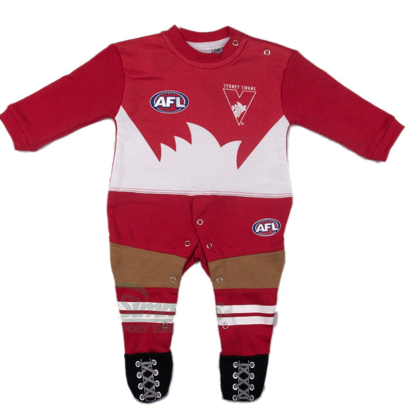 Sydney Swans Original Footysuit Romper Kids Baby Infants Suit - new