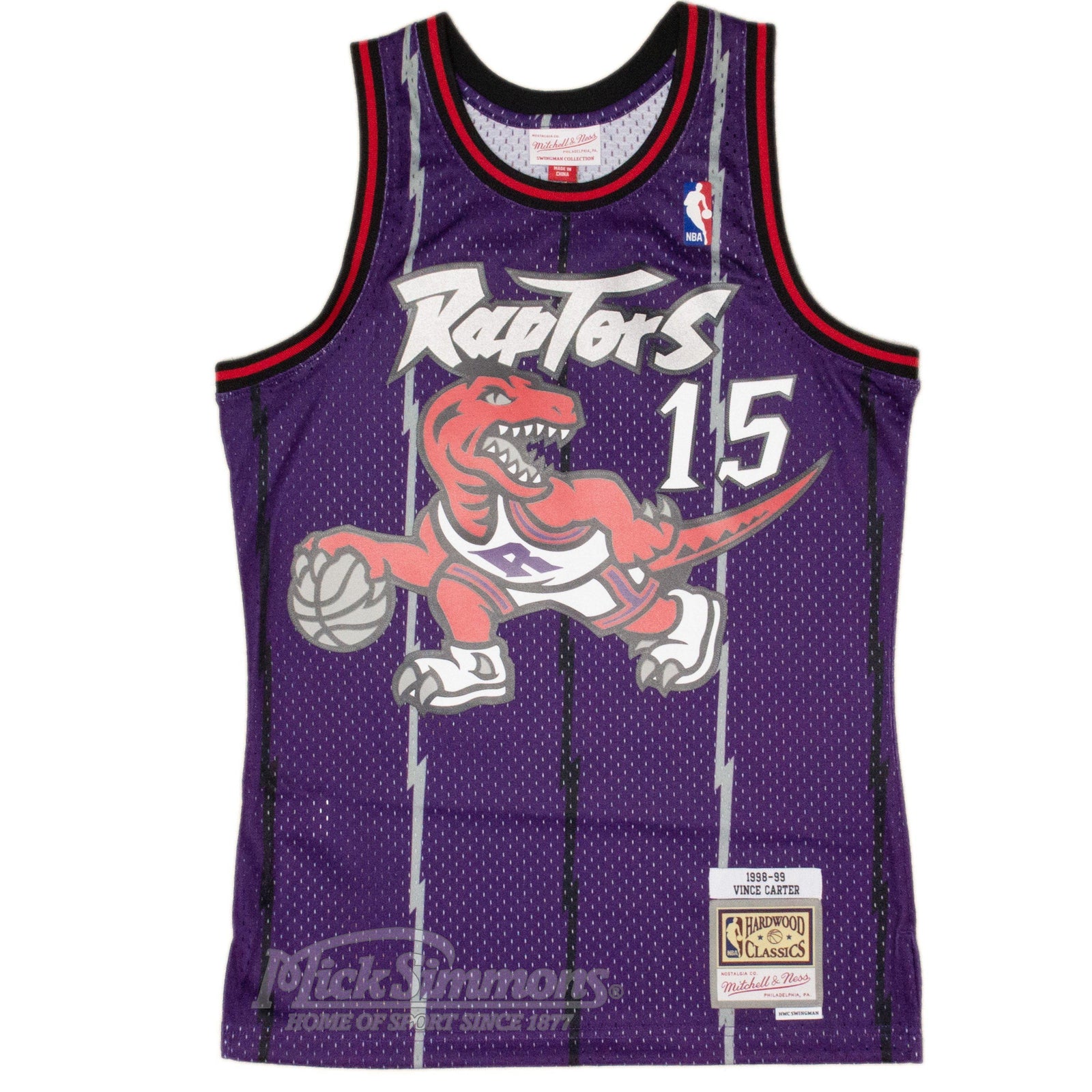 Shop Mitchell & Ness Toronto Raptors 1998-1999 Road Swingman