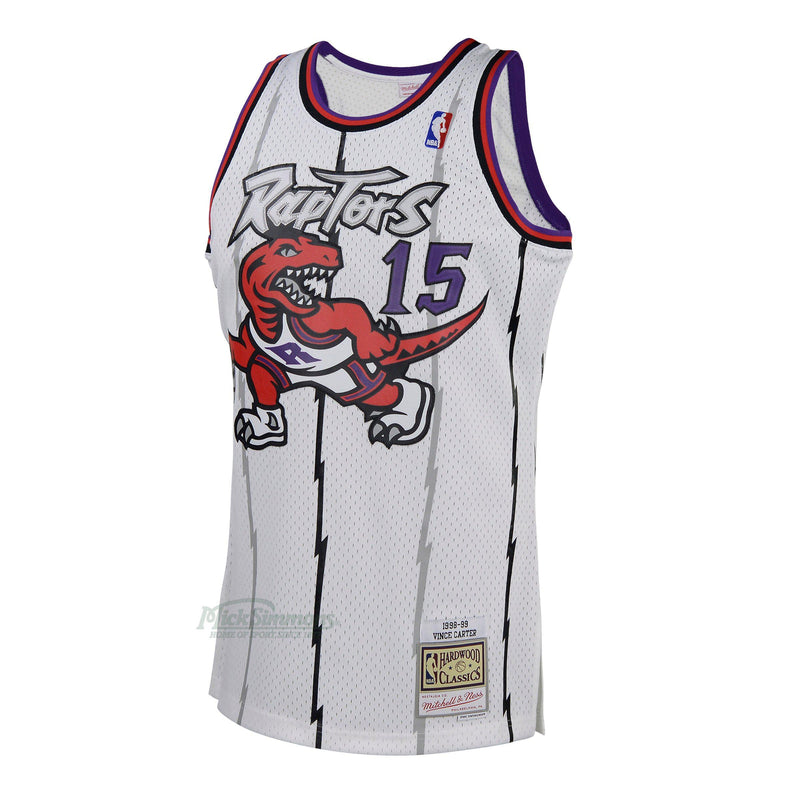 Toronto Raptors Vince Carter 1998-1999 Hardwood Classics Home Jersey by Mitchell & Ness - new