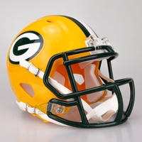 Green Bay Packers NFL Mini Speed Gridiron Helmet Football By Riddell