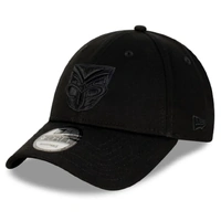 New Zealand Warriors 9FORTY Black On Black Snapback Adjustable Cap NRL Rugby League Football By New Era
