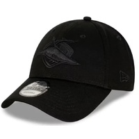 Cronulla Sharks 9FORTY Black On Black Snapback Adjustable Cap NRL Rugby League Football By New Era